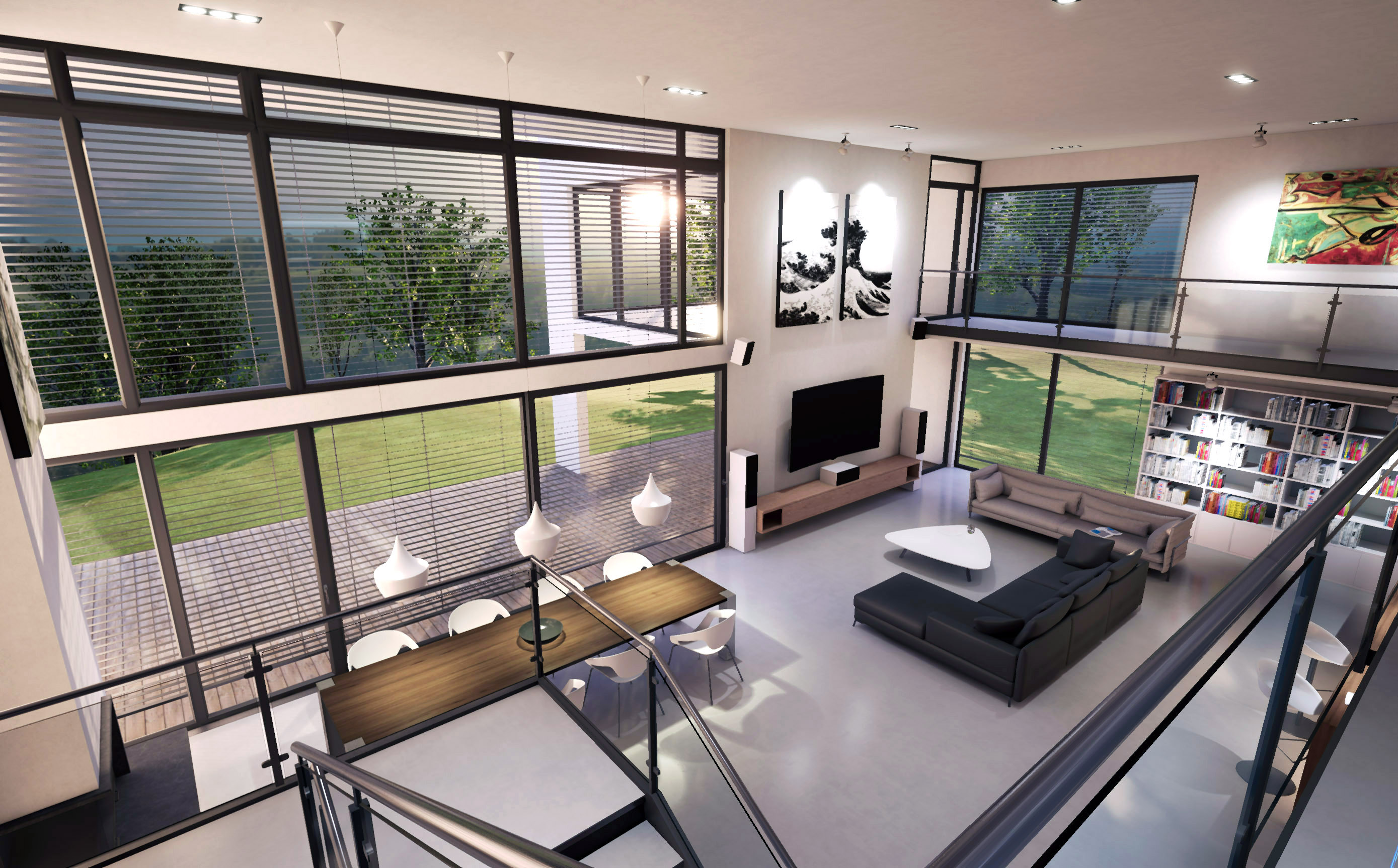 Intelligentes modernes Haus